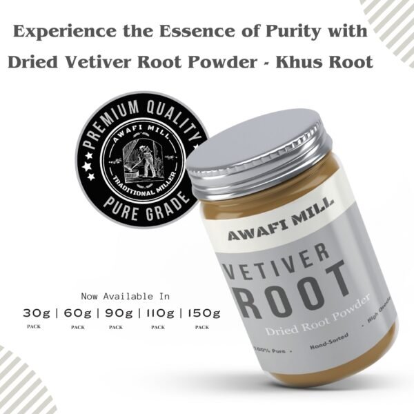 Awafi Mill Dried vetiver root powder variation
