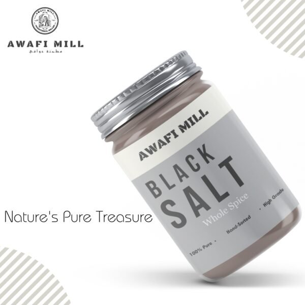 Awafi Mill Essence of Whole Himalayan Black Salt Rock
