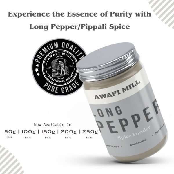 Awafi Mill Natural Long Pepper Pippali Spice Powder Variations