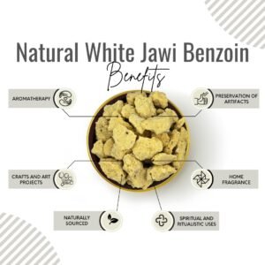 Awafi Mill Natural White Jawi Incense Benzoin Benefits