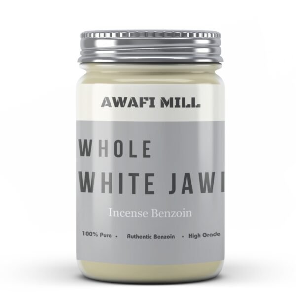Awafi Mill Natural White Jawi Incense Benzoin Bottle