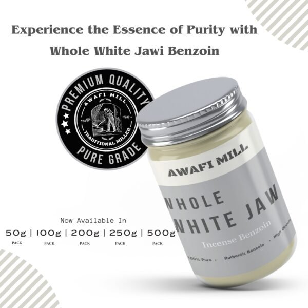 Awafi Mill Natural White Jawi Incense Benzoin Variations