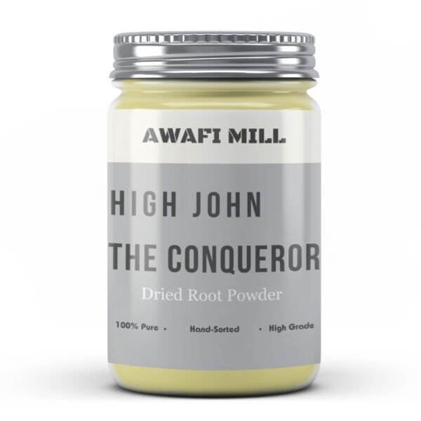Awafi Mill high john the conquerer root powder bottle