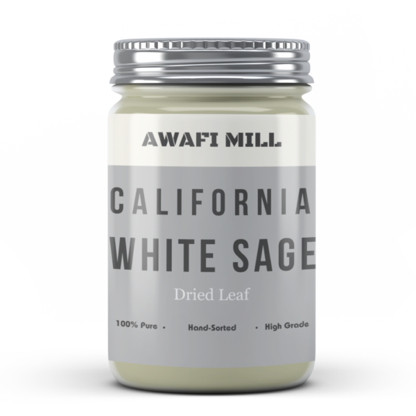 Awafi Mill Dried California White Sage Leaf Bottle