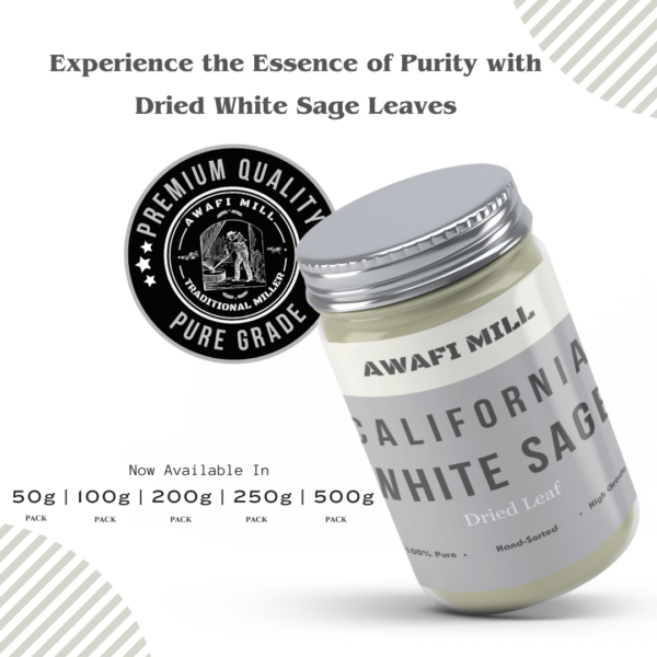 Awafi Mill Dried California White Sage Leaf Variations