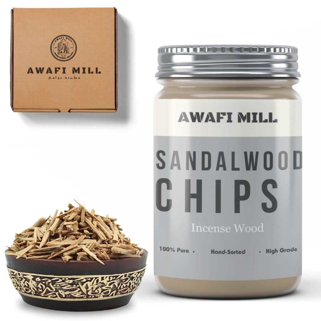 Awafi Mill Indian Sandalwood Chips Incense Wood
