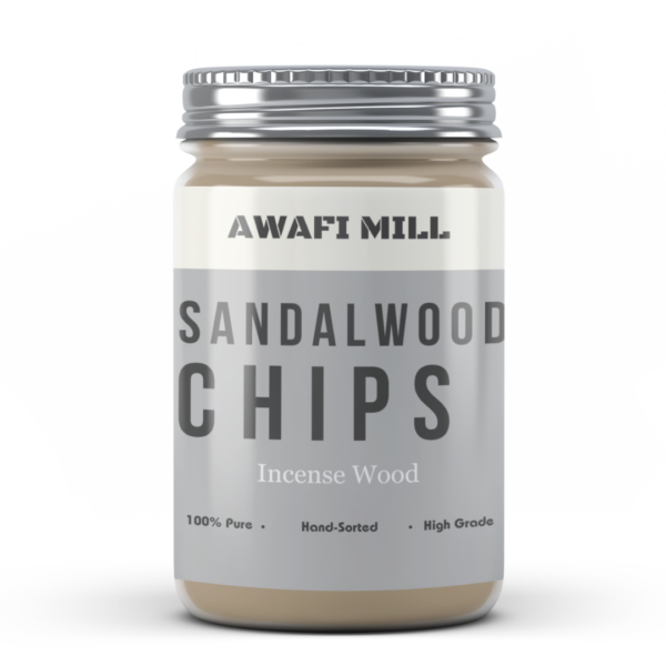 Awafi Mill Indian Sandalwood Chips Incense Wood Bottle