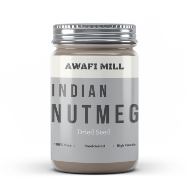 Awafi Mill Nutmeg Whole Indian Jadibooti Jaiphal Asli Jai phal Jaifal Nutmeg Jayfal bottle