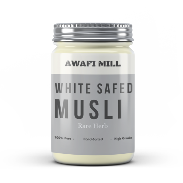 Awafi Mill White Safed Musli Raw Bottle
