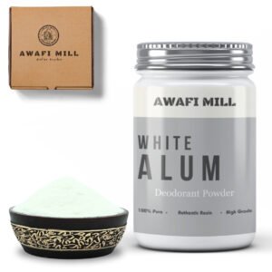 Awafi Mill White Alum Stone Powder