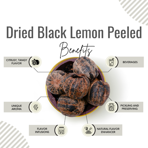 Peeled Dried Black Lemon | Whole Lemon - Image 2