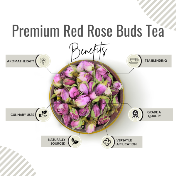 Rose Buds Tea | Dried Rose - Image 3