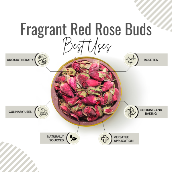 Fragrant Red Rose Buds | Dried Rose - Image 3