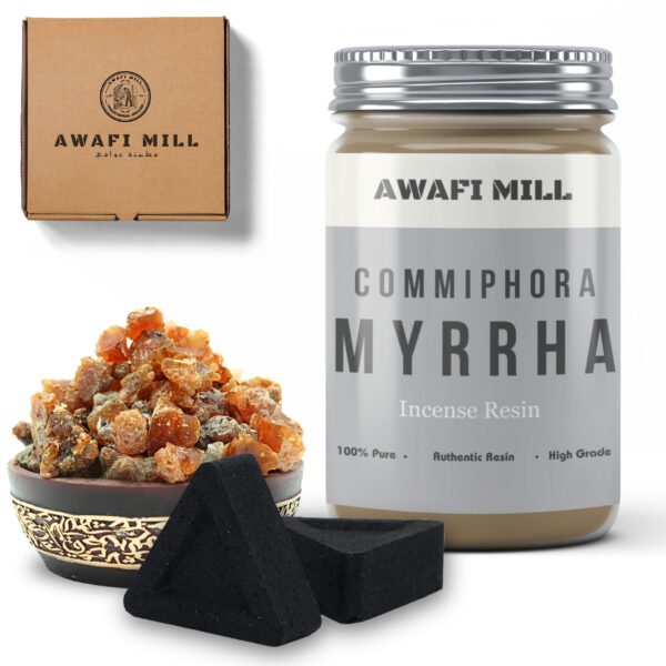 Myrrh Resin Incense with Triangle Charcoal Tablet