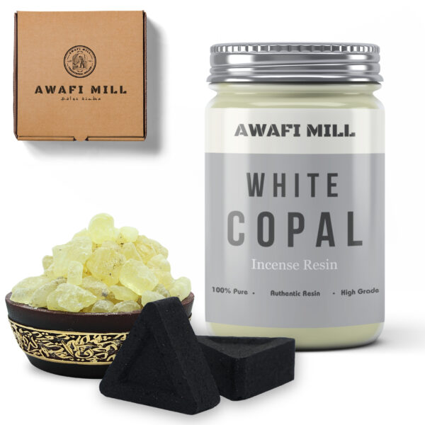 White Copal With Triangle Charcoal Tablet