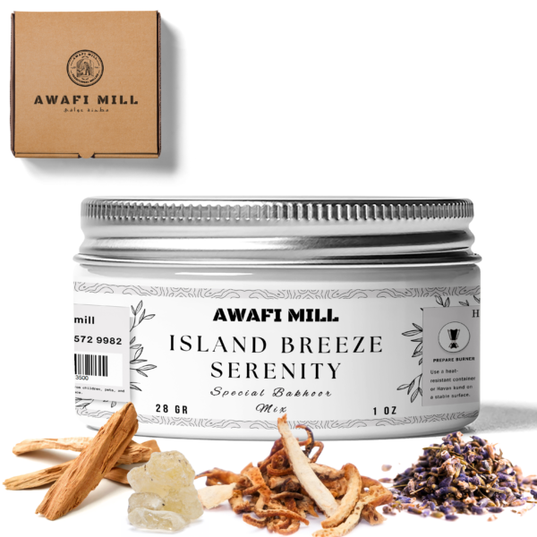 Island Breeze Serenity Fragrant Bakhoor Mix | White Copal, Sandalwood, Orange Peel, Lavender, Eucalyptus Essential Oil