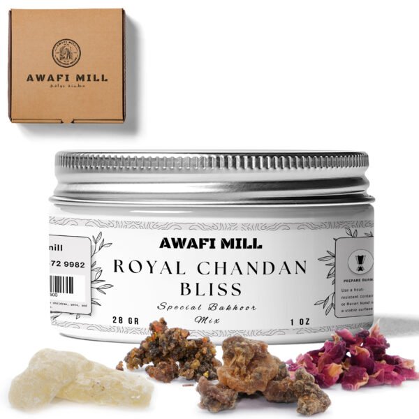 Royal Chandan Bliss Incense | Sandalwood, Guggal, Myrrh, Musk Ambrette, Lavender Essential Oil, Rose Petals