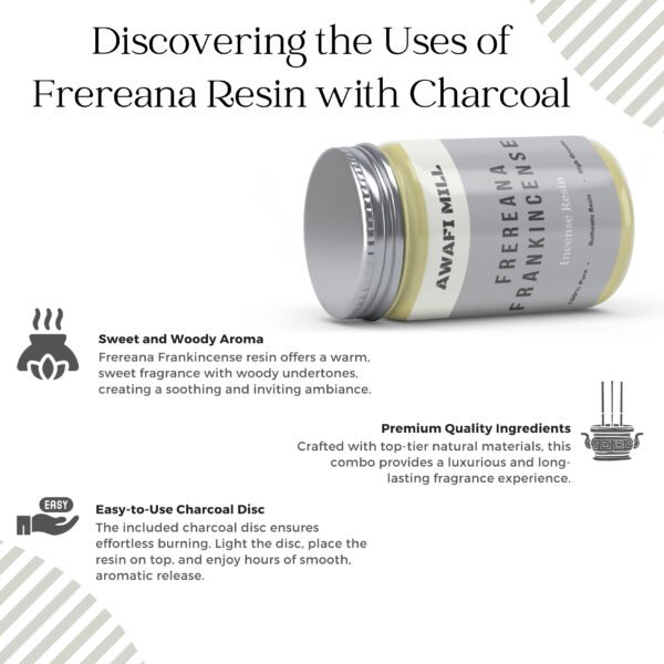 Frereana Frankincense With Triangle Charcoal Tablet - Image 2