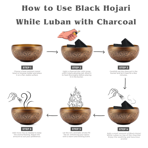 Black Hojari With Triangle Charcoal Tablet - Image 4