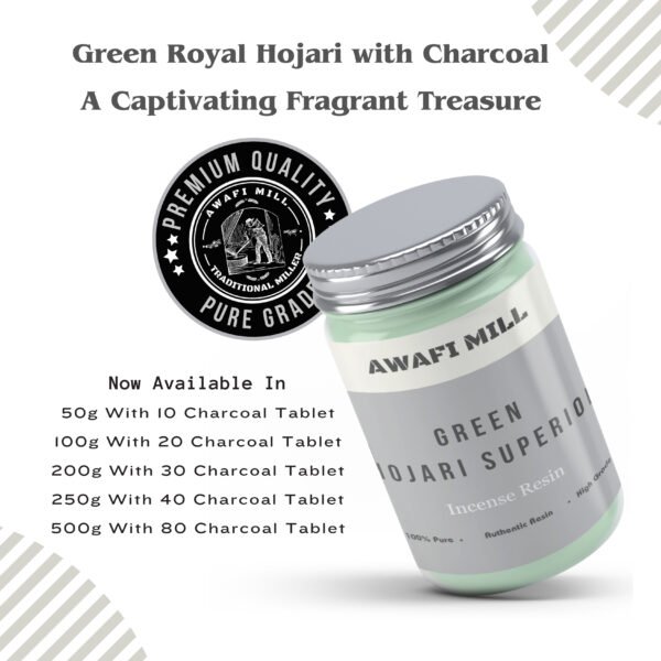 Green Royal Hojari Superior With Triangle Charcoal Tablet - Image 5