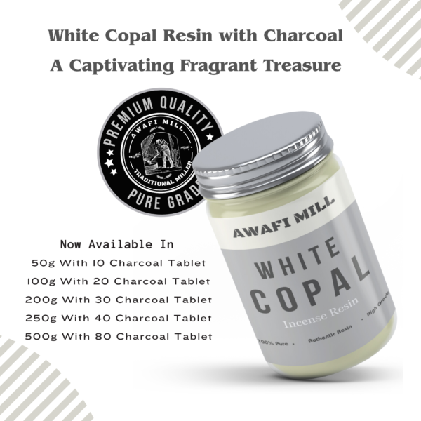 White Copal With Charcoal Tablet - Image 5