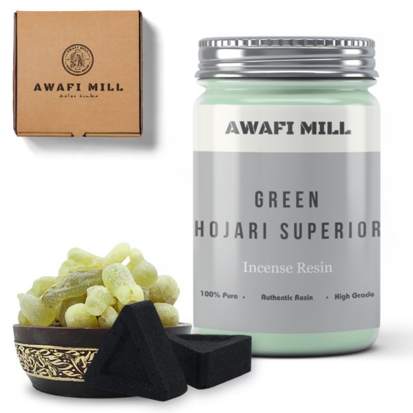 Green Royal Hojari Superior With Triangle Charcoal Tablet