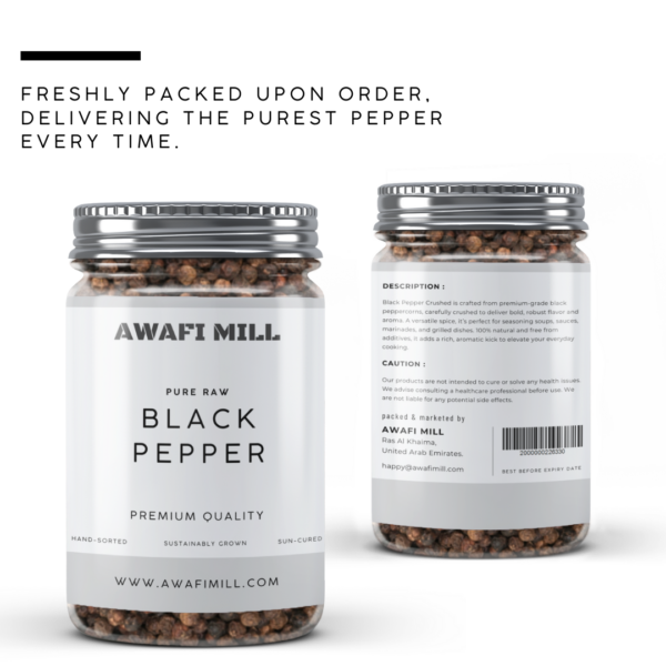 AWAFI MILL Black Pepper | Premium Whole Black Peppercorns - Image 6