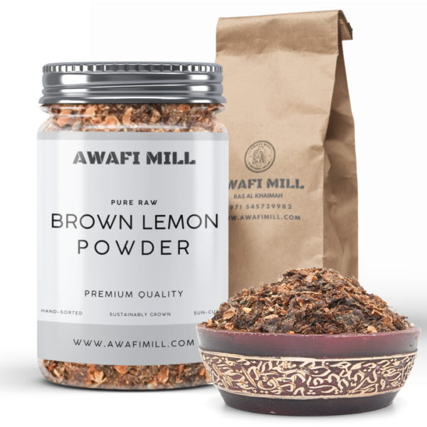 BROWN LEMON POWDER | Dried Lemon Peel Powder