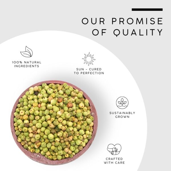 Green pepper|  Premium Whole Green Peppercorns - Image 5