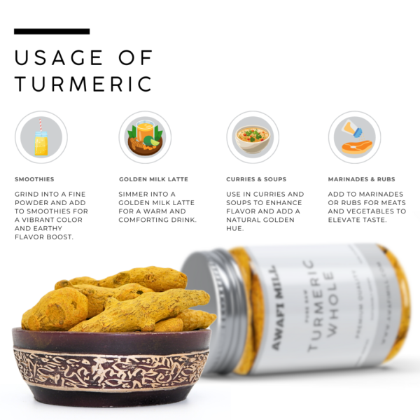 Dried Whole Turmeric | Dried Turmeric Root | - Image 2