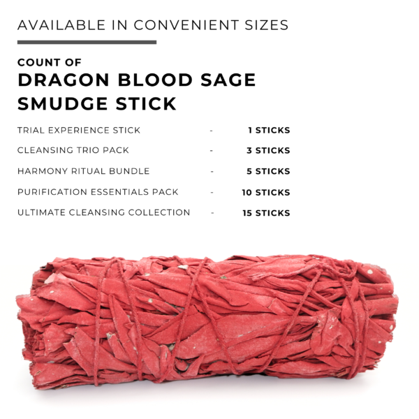 Dragon Blood Sage Smudge Stick - Image 6
