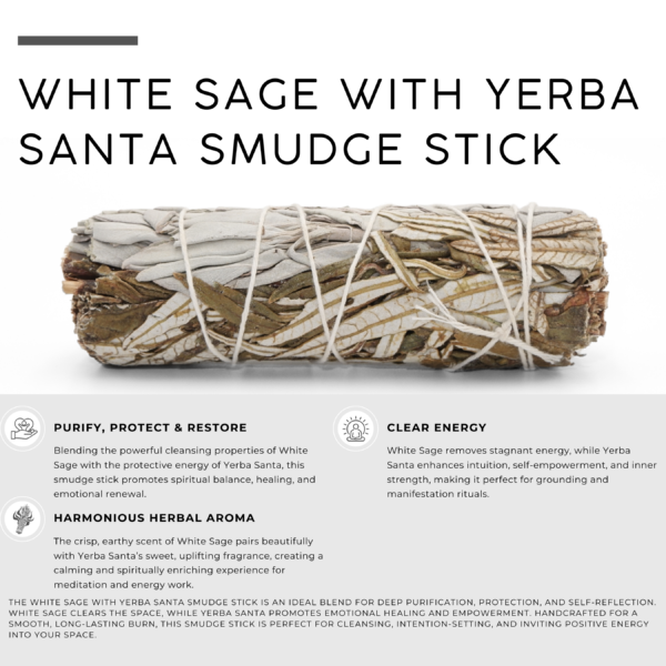 White Sage with Yerba Santa Smudge Stick - Image 2