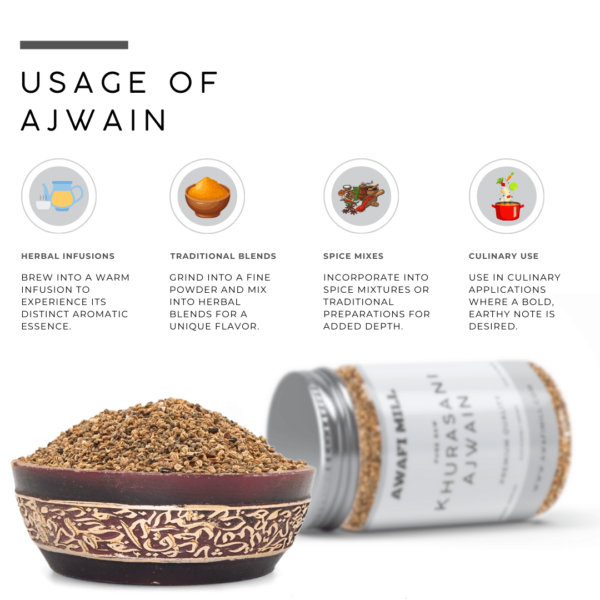 Khurasani Ajwain Seeds | Hyoscyamus Niger - Image 3