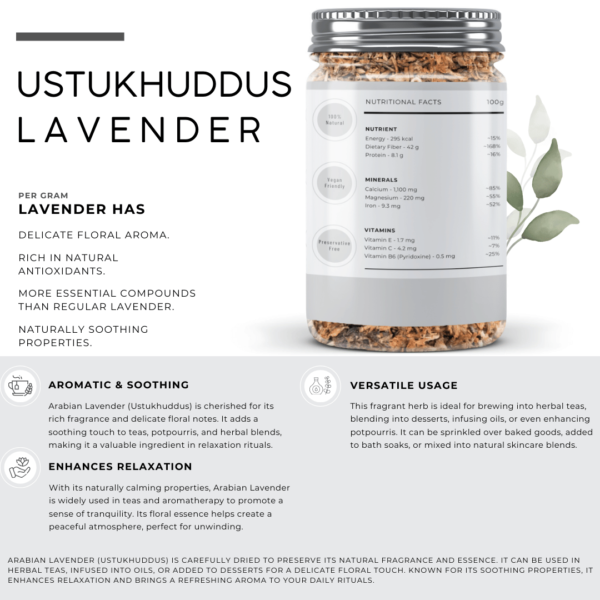 Ustukhuddus | Dried Lavender Flowers - Image 2
