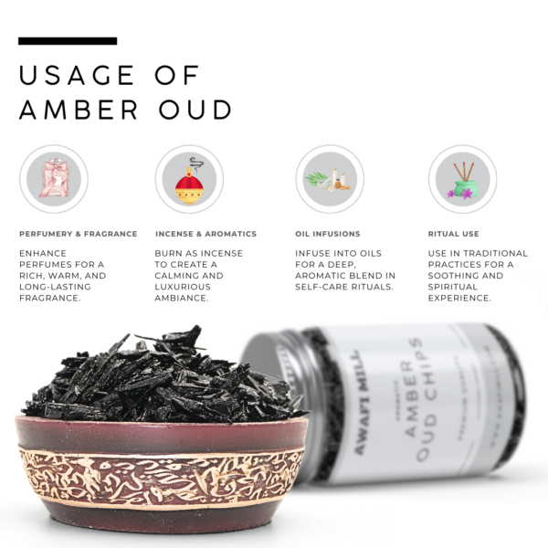 Amber Oud Chips | Premium Agarwood Incense - Image 3