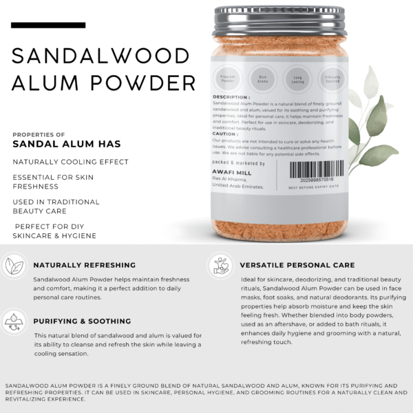 Deodorant Mix | Sandalwood And Alum Stone - Image 2