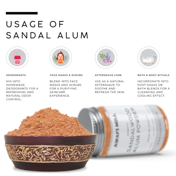 Deodorant Mix | Sandalwood And Alum Stone - Image 3