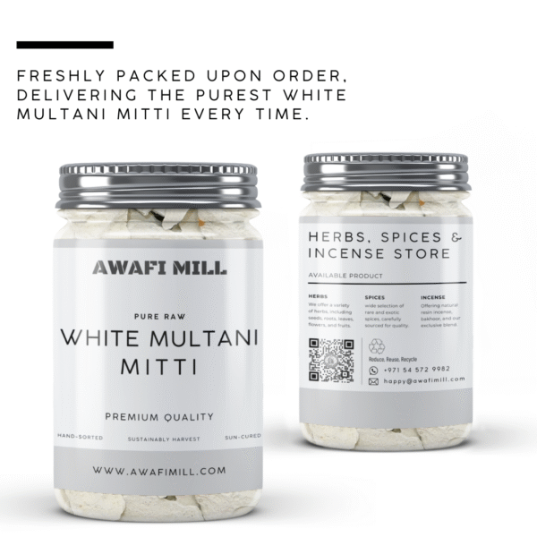 White Multani Mitti | Natural Fuller’s Earth Clay Stones | - Image 4