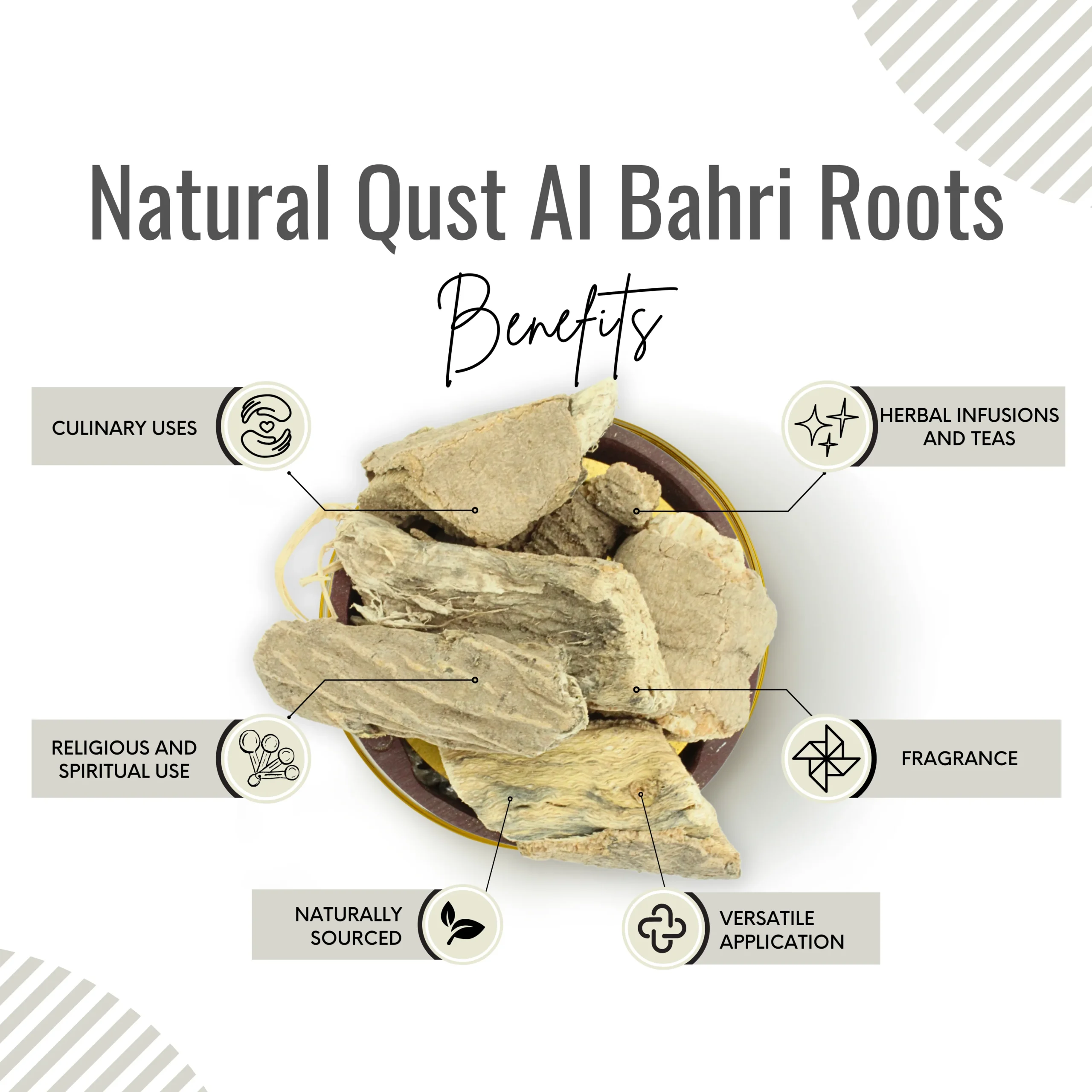 6 Awafi Mill – Dried Qust Al Bahri root Benefits