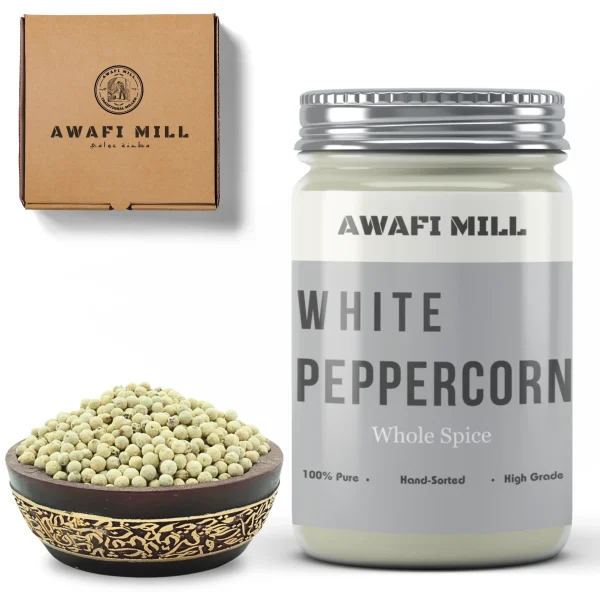 White Peppercorns Whole | Piper Nigrum